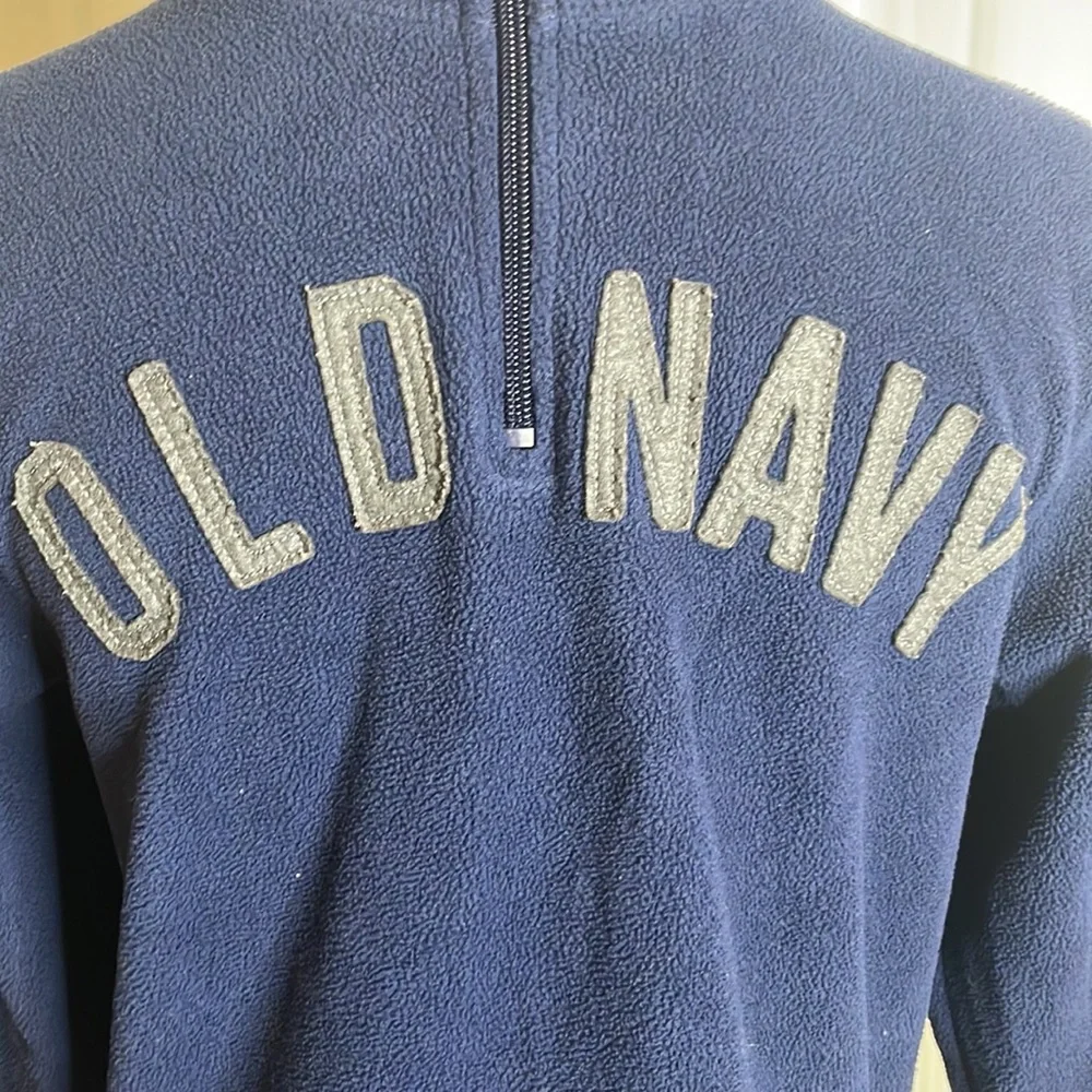 Blue/Grey OLD NAVY 1/4 Zip Pullover Sweater, size L/G (10-12)
